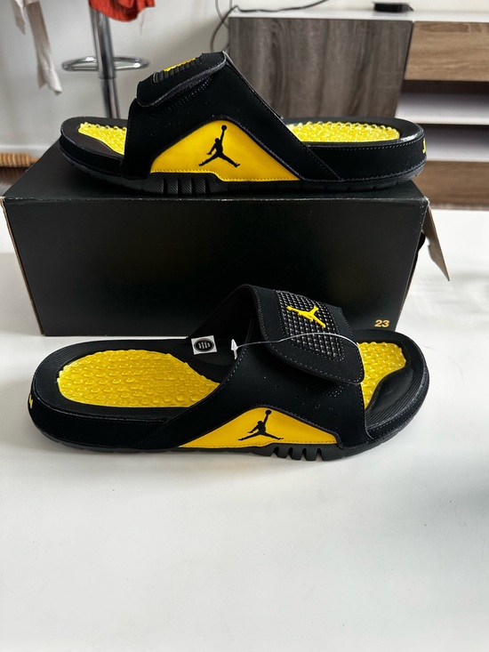 Nike Other - Nike Jordan Hydro IV Retro Slides Sandals tour Yellow Mens Size 11 US NEW